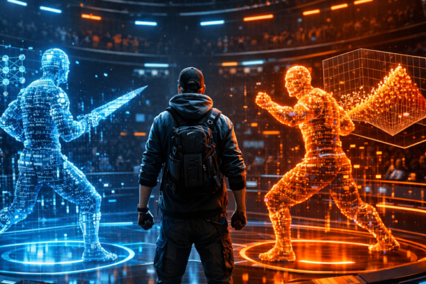 Representación conceptual de Kaggle como la arena de competiciones de Machine Learning y Ciencia de Datos.